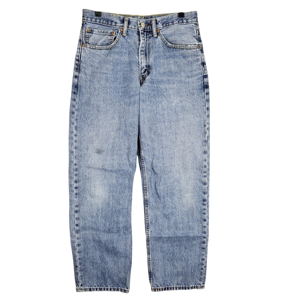 Levi's 550 Relaxed Fit Jeans Mens W32 L30‎ Light Wash Denim Blue Distressed
